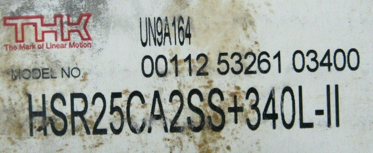 NEW LOT OF 2 THK HSR25CA2SS+340L-II LINEAR RAIL UN9A164 HSR25CA2SS340LII - Image 6