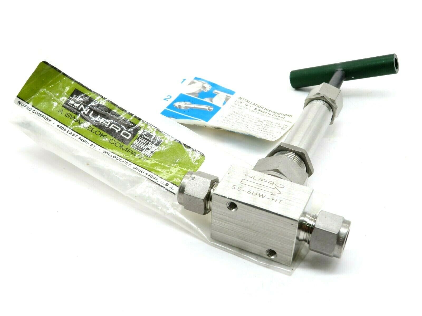 NEW NUPRO SWAGELOK SS6UWHT VALVE SS6UWHT SB Industrial Supply, Inc.