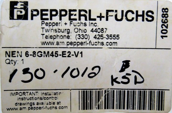 NEW PEPPERL+FUCHS NEN-6-8GM45-E2-V1 PROXIMITY SENSOR NEN68GM45E2V1 - Image 4