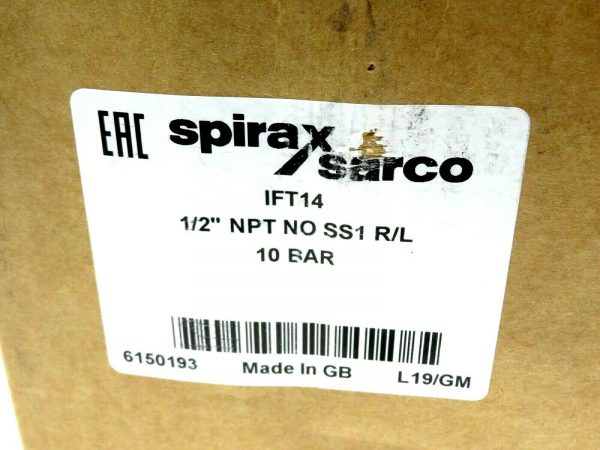 NEW SPIRAX SARCO IFT14 BALL FLOAT STEAMTRAP 10 BAR 1/2" IFT14 - Image 6
