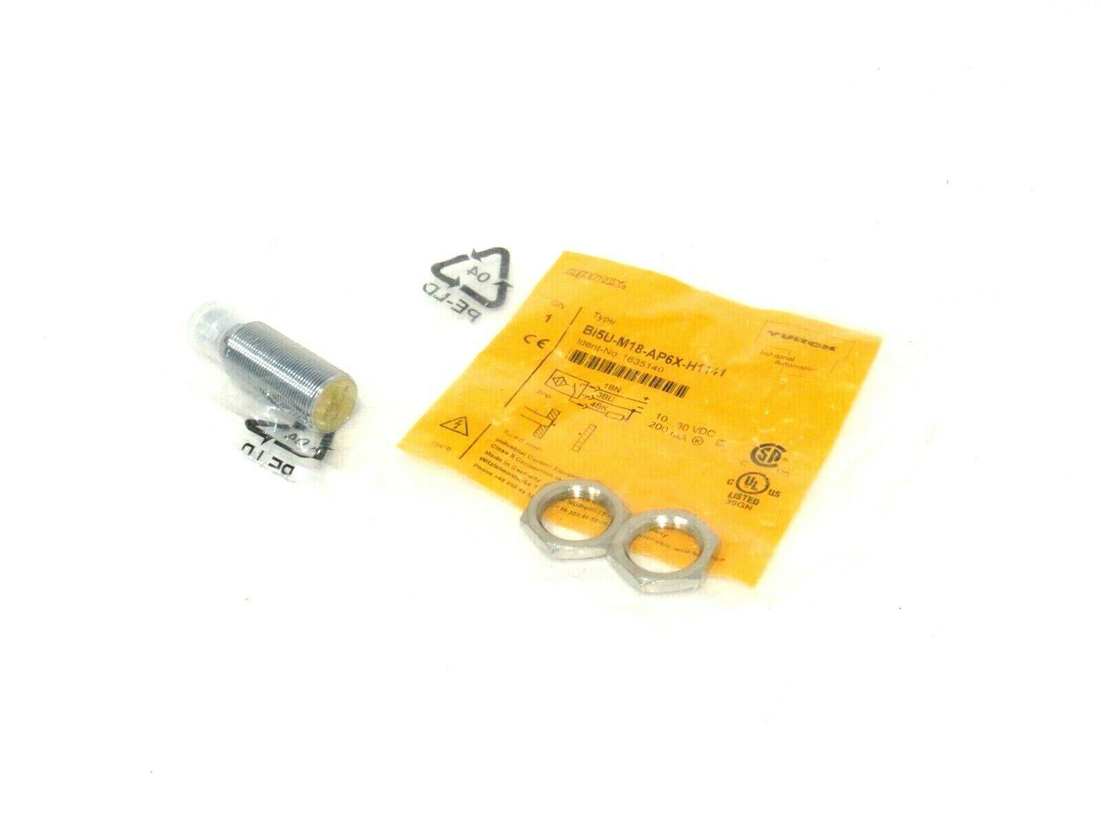 2x Sensore Turck BI5U M18 AP6X H1141 Sensore induttivo 1635140