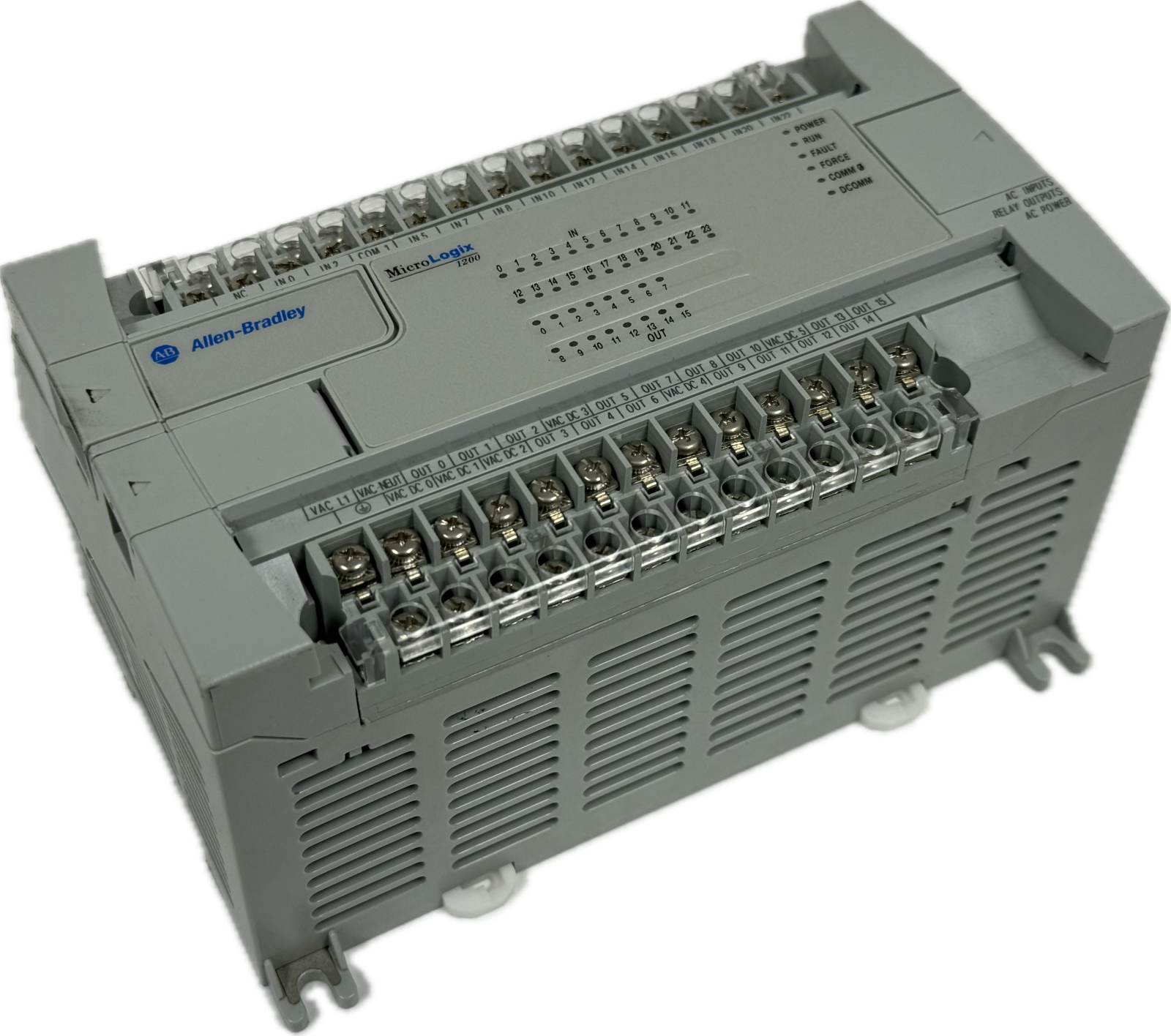 USED ALLEN BRADLEY 1762-L40AWA MICROLOGIX 1200 CONTROLLER SER. C REV. H