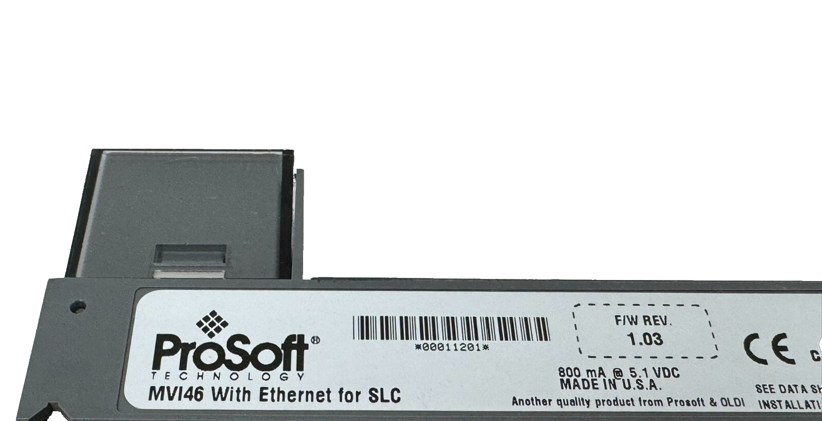 USED PROSOFT MVI46-MNET ETHERNET COMM. MODULE SLC500 FW: 1.03 MVI46MNET - Image 5