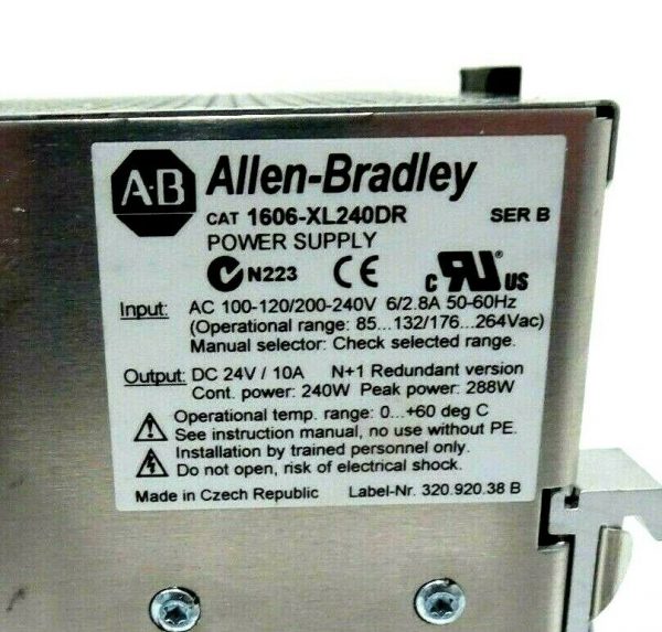 NEW ALLEN BRADLEY 1606-XL240DR POWER SUPPLY SER.B 50/60 HZ 1606XL240DR - Image 3