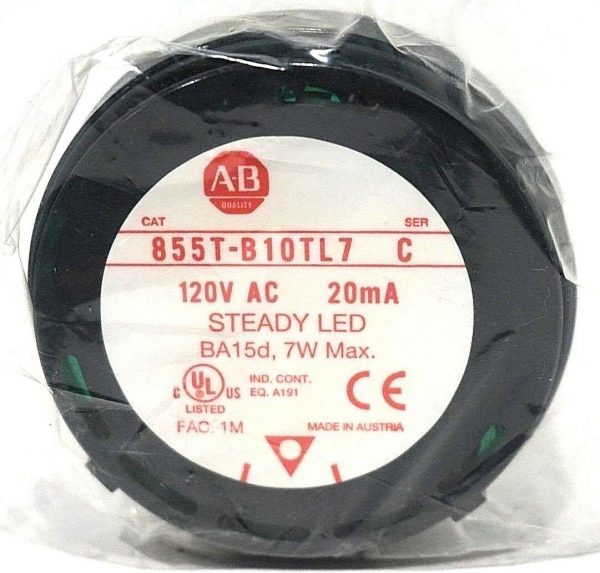 NEW ALLEN BRADLEY 855T-B10TL7 STACK LIGHT SER.C 855TB10TL7 - Image 3