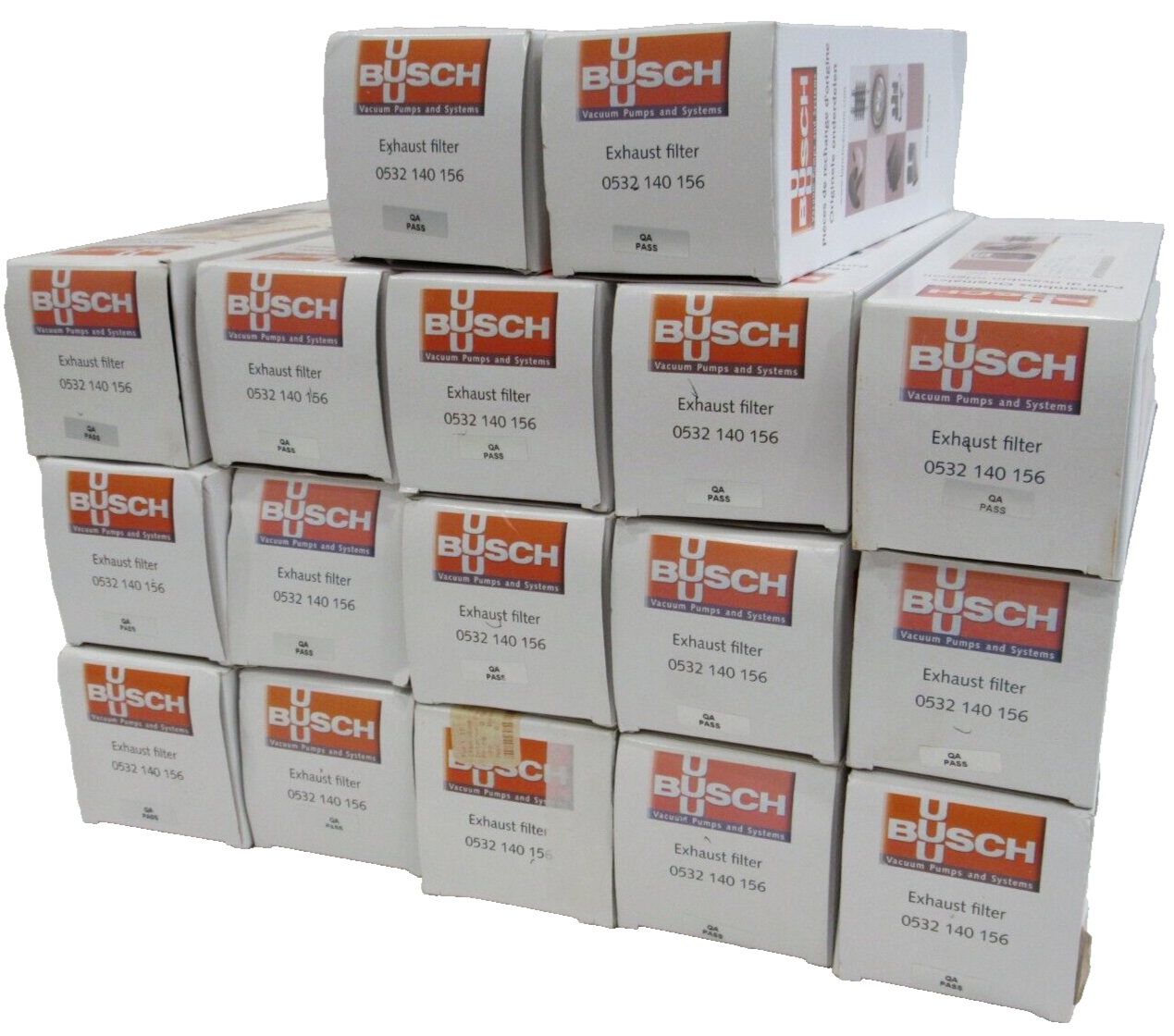 NEW BUSCH 0532140156 EXHAUST FILTER LOT OF 17