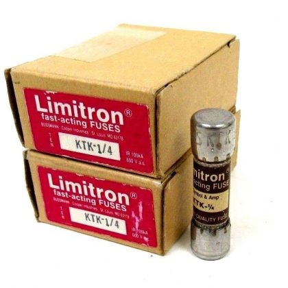 NEW LOT OF 20 LIMITRON KTK-1/4 FUSE KTK14