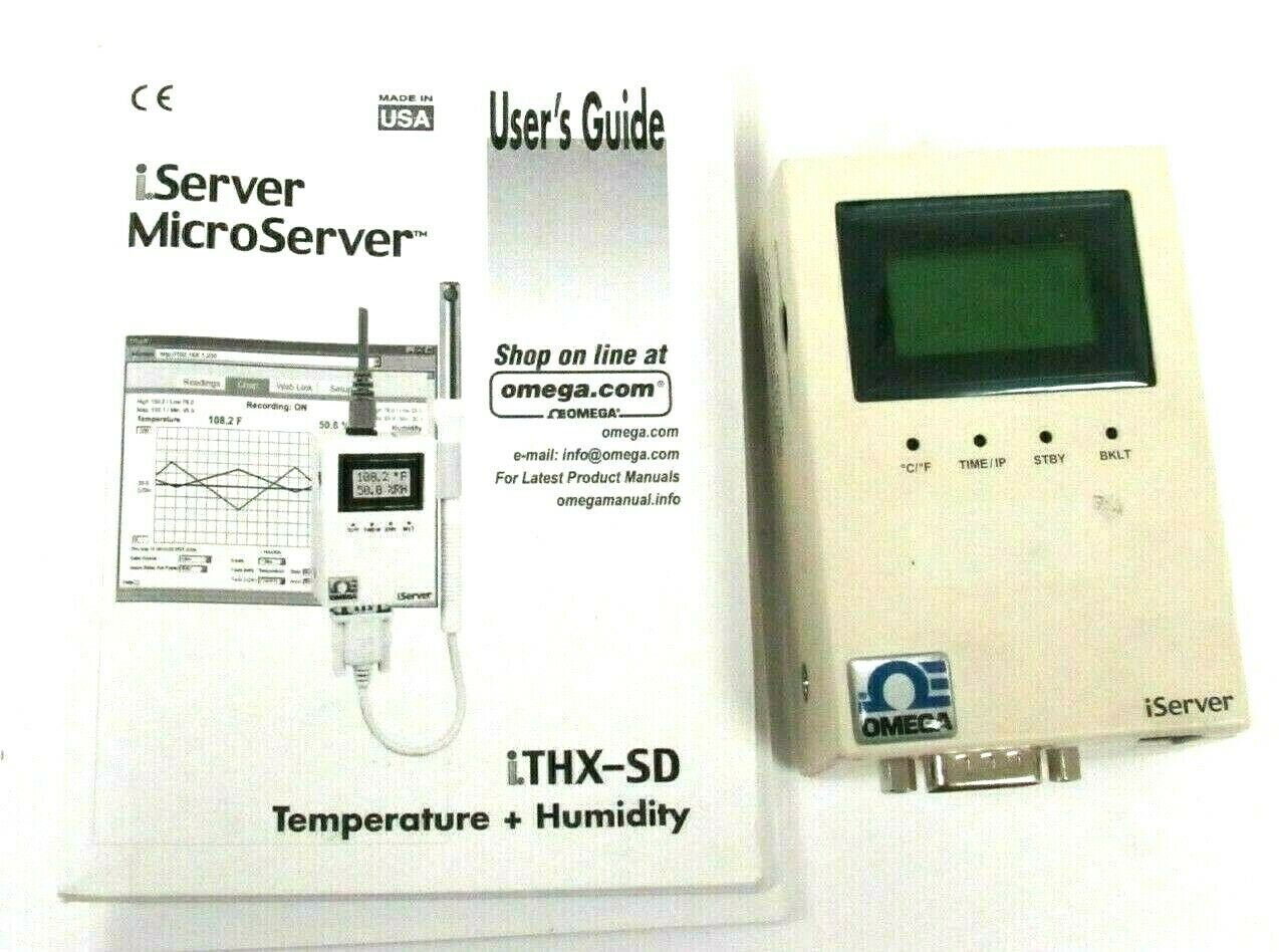 NEW OMEGA ITHX-SD-2 CHART RECORDER ISERVER TEMPERATURE HUMIDTY MODULE ITHXSD2 - Image 4