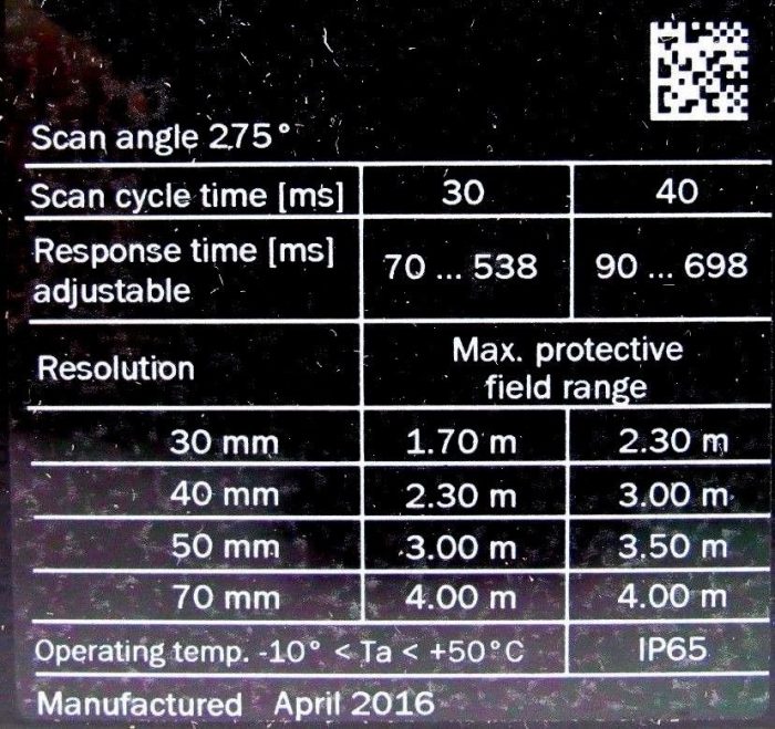 NEW SICK MICS3-AAAZ40AZ1 SAFETY LASER SCANNER MICS3AAAZ40AZ1 - Image 6