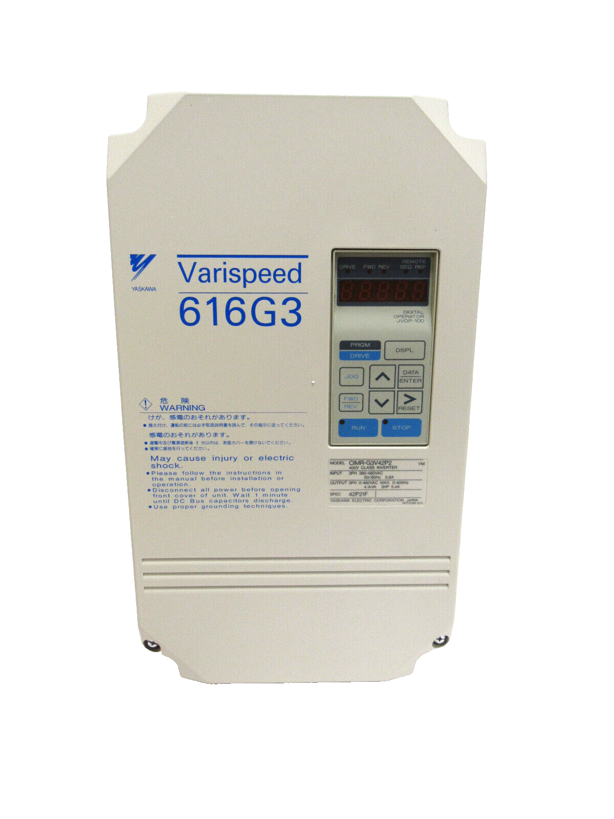 NEW YASKAWA CIMR-G3V42P2 AC DRIVE 3HP CIMRG3V42P2 - Image 3