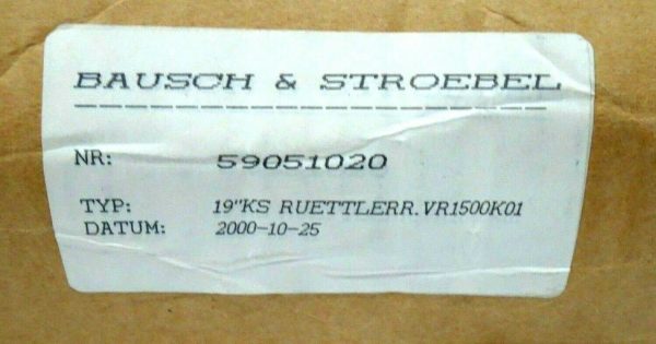 USED ASEDO VR 1500 K 01 CONTROLLER 590-510-20-V2 VR1500K01 - Image 5