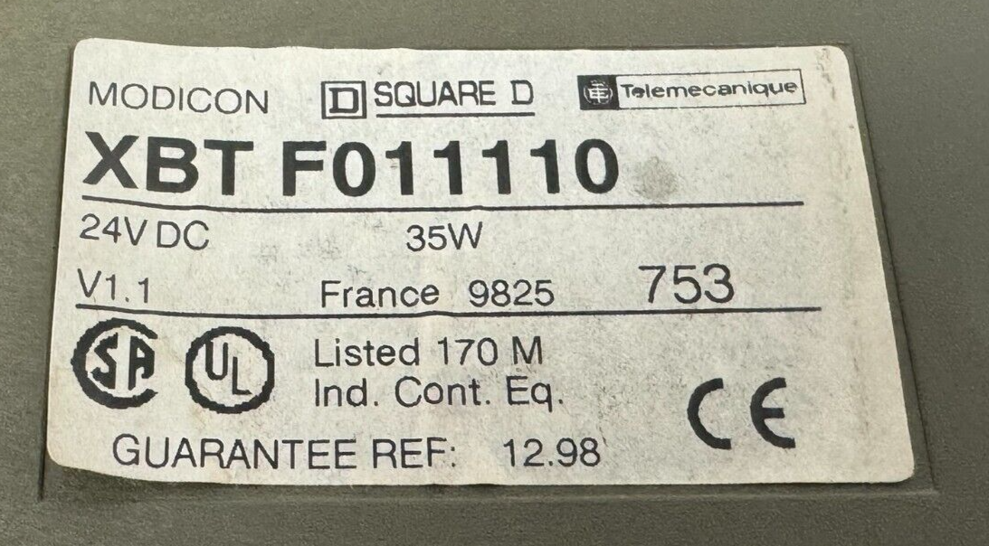 Membrane De Clavier De Remplacement Pour écran Magelis Telemecanique XBT F011110 - NEUVE