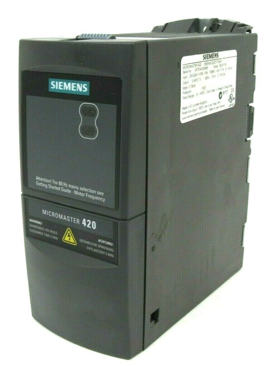 USED SIEMENS 6SE6420-2UC17-5AA MICROMASTER 420 6SE64202UC175AA