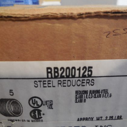 5 NEW EGS RB200125 STEEL REDUCERS