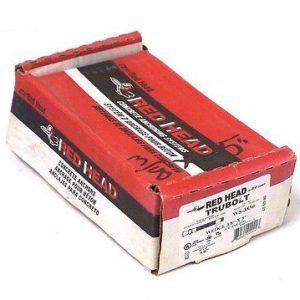 BOX OF 50 NEW REDHEAD WS-3850 WEDGE ANCHORS WS3850