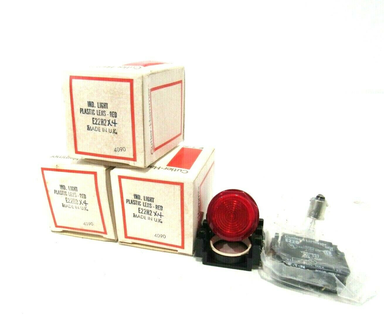 LOT OF 3 NEW CUTLER HAMMER E22H2X4 INDICATOR LIGHT