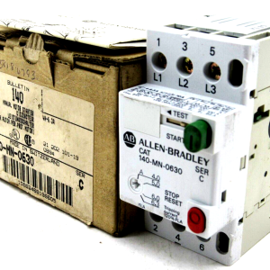 NEW ALLEN BRADLEY 140-MN-0630 STARTER MOTOR BREAKER SERIES C 140MN0630