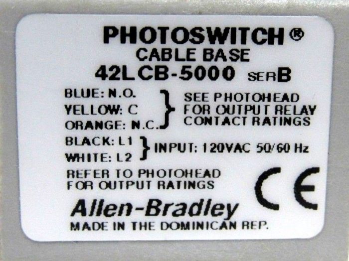 NEW ALLEN BRADLEY 42LCB-5000 PHOTOSWITCH CABLE BASE 42LCB5000 SER B - Image 4