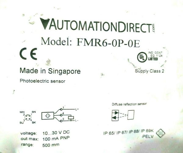 NEW AUTOMATION DIRECT FMR6-0P-0E PHOTOELECTRIC SENSOR FMR60P0E - Image 4