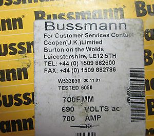 NEW BUSSMANN 700FMM FUSE 700 AMP