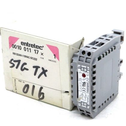 NEW ENTRELEC RB122AR-110VAC/DC INTERFACE RELAY MODULE RB122AR110VACDC