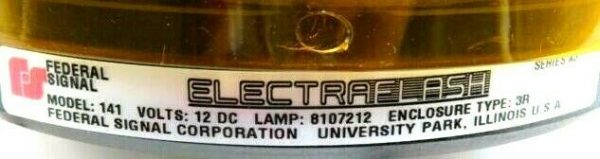 NEW FEDERAL SIGNAL 141-012A SIGNAL FLASHING LIGHT 141012A - Image 3
