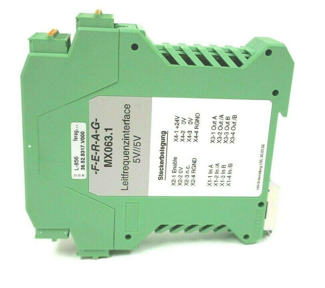 0631 Control Unit NEW FERAG MX063.1 CONTROL FREQUENCY DRIVER MX0631 - SB Industrial ...