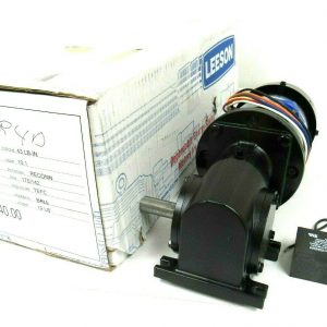 NEW LEESON M1145040.00 GEARMOTOR .16HP 115/230V 5/8" SHAFT 10:1 DIA CM38P17FZ19B