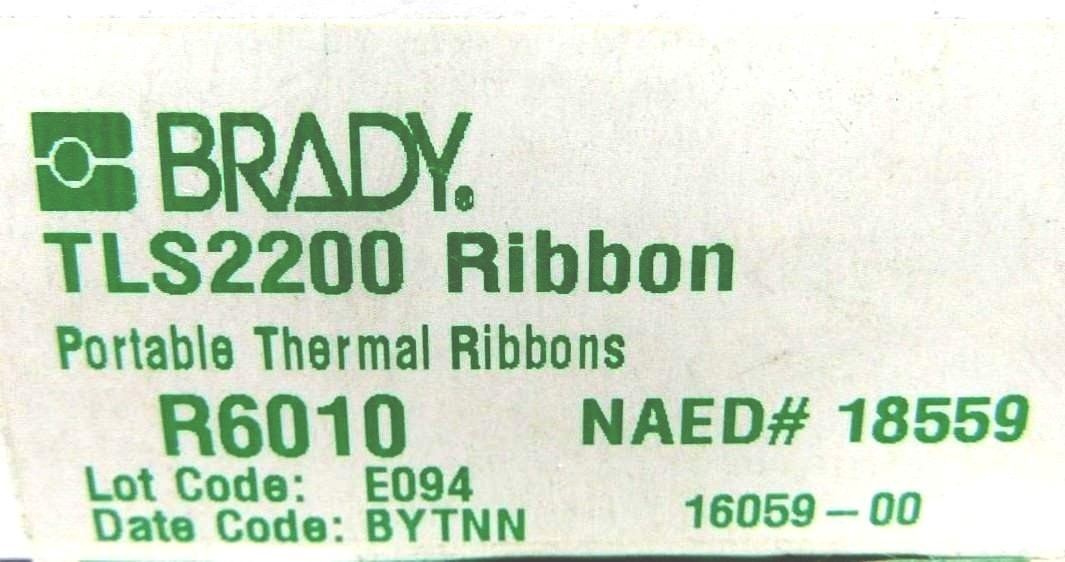 Brady TLS2200 R6010 Part #18559 Thermal Ribbon NEW SEALED