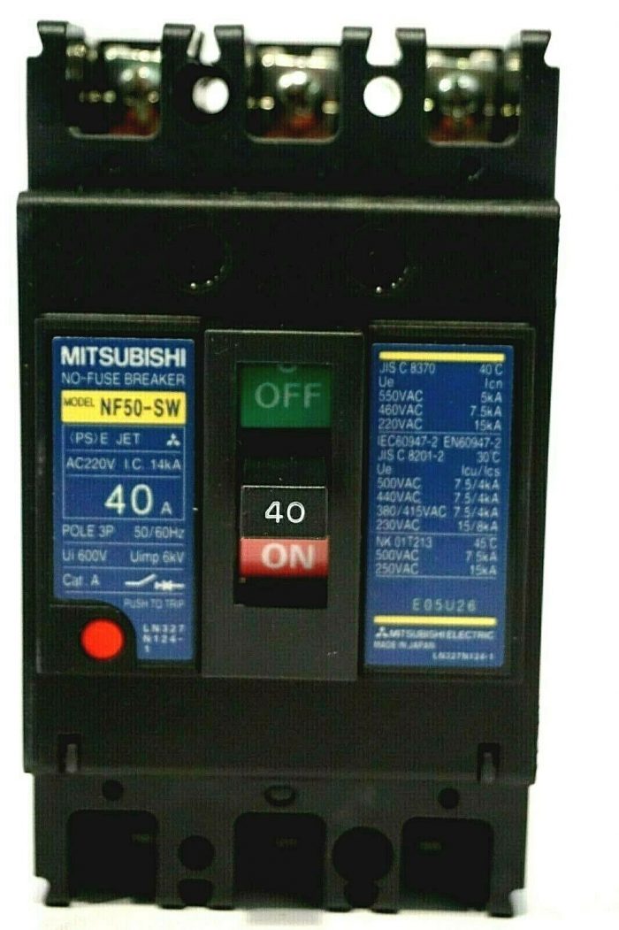 NEW MITSUBISHI NF50-SW-3P-40A CIRCUIT BREAKER NF50-SW NF50SW3P40A - Image 4