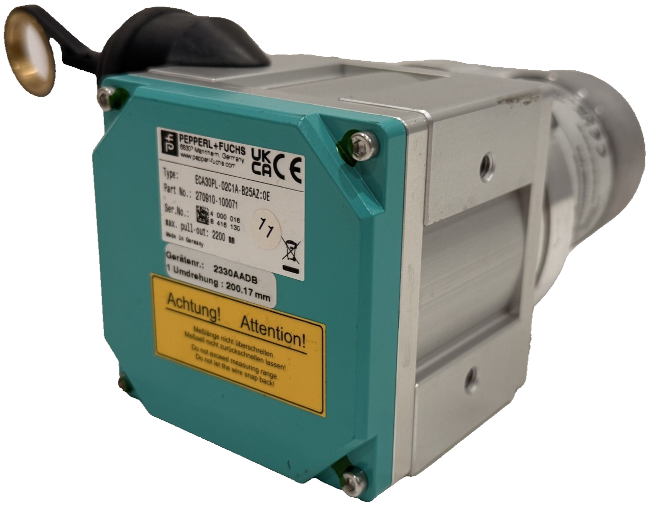 NEW PEPPERL & FUCHS ECA30PL-02C1A-B25AZ:OE ROTARY ENCODER 270910-100071 ...