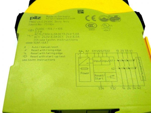 NEW PILZ 751104 SAFETY RELAY PNOZ S4 C 24VDC 3N/O 1N/C - Image 3
