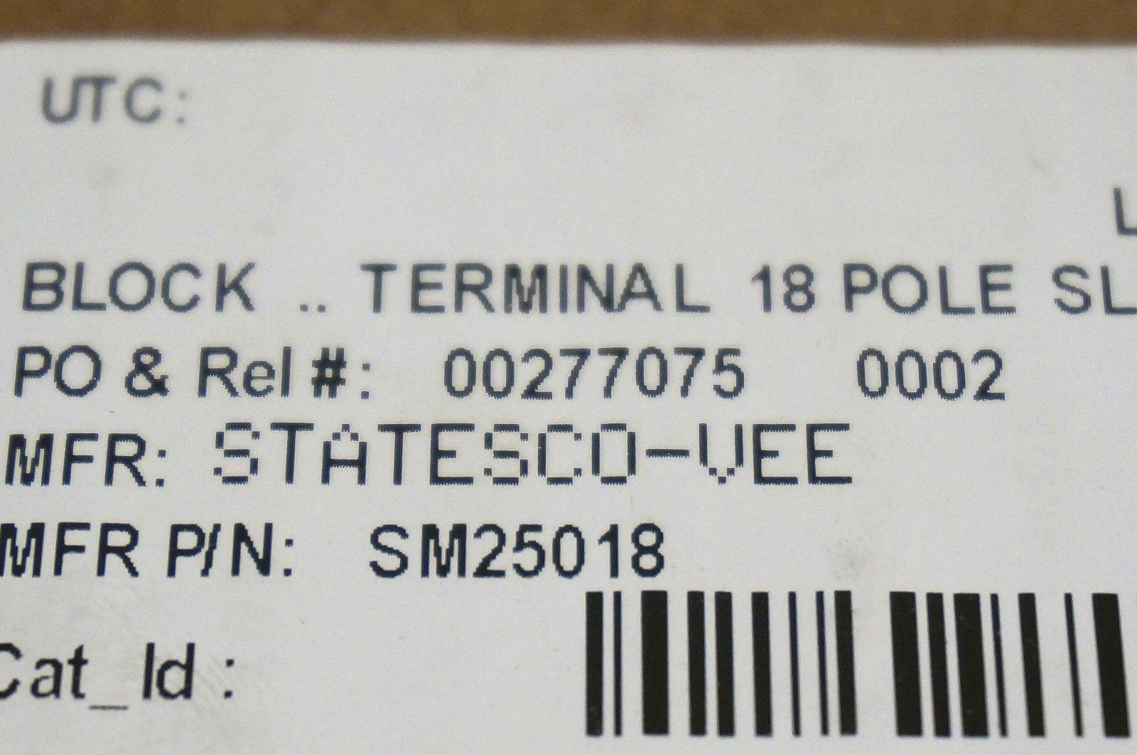 NEW THE STATES CO. SM25018 18 POLE TERMINAL BLOCK 50A 600V - Image 4