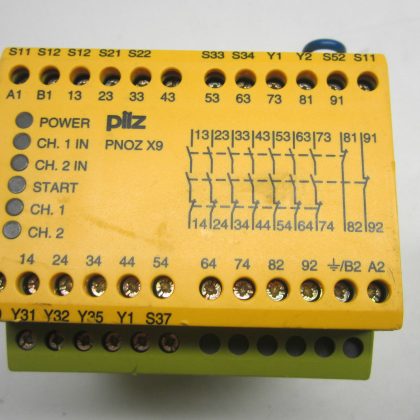 USED PILZ PNOZ-X9-7S/2O SAFETY RELAY PNOZX97S2O