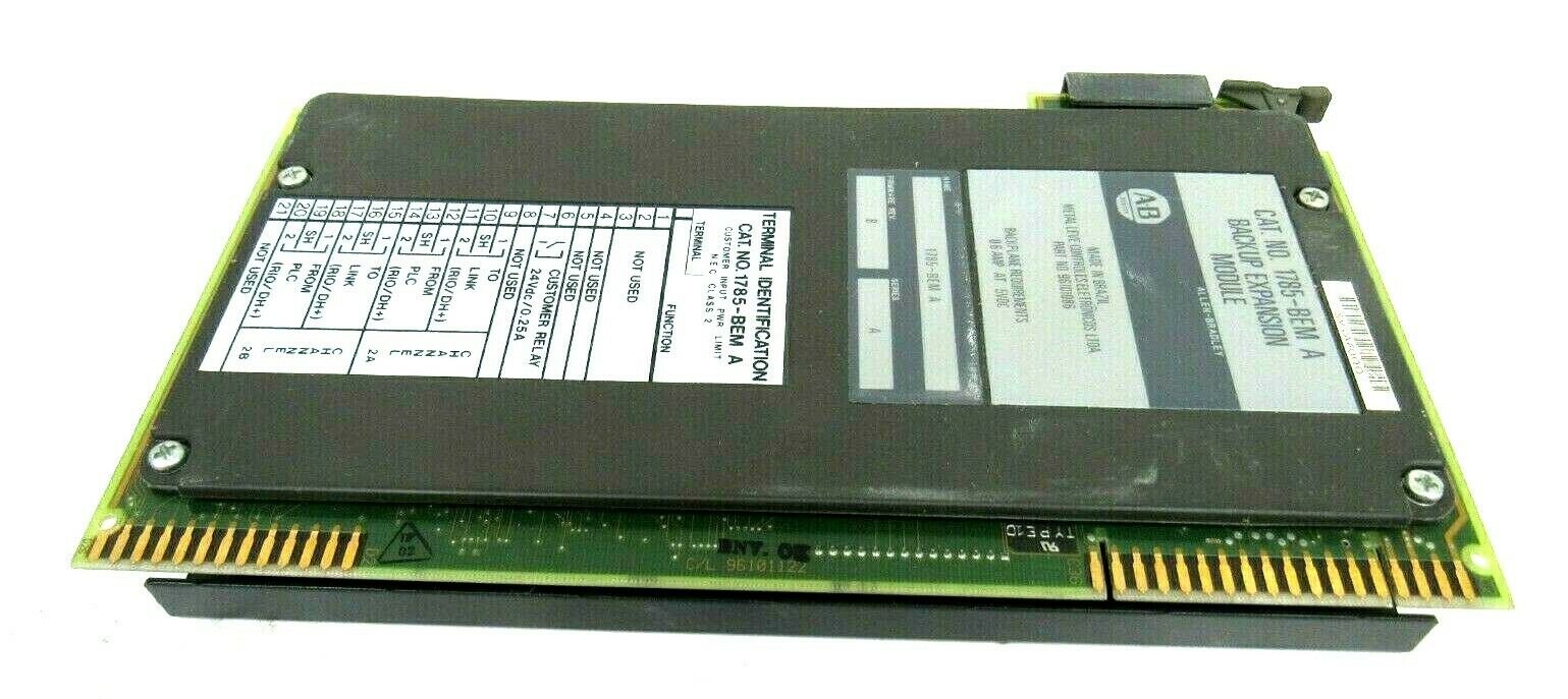 USED ALLEN BRADLEY 1785-BEM BACKUP EXPANSION MODULE SER A 1785BEM - SB ...