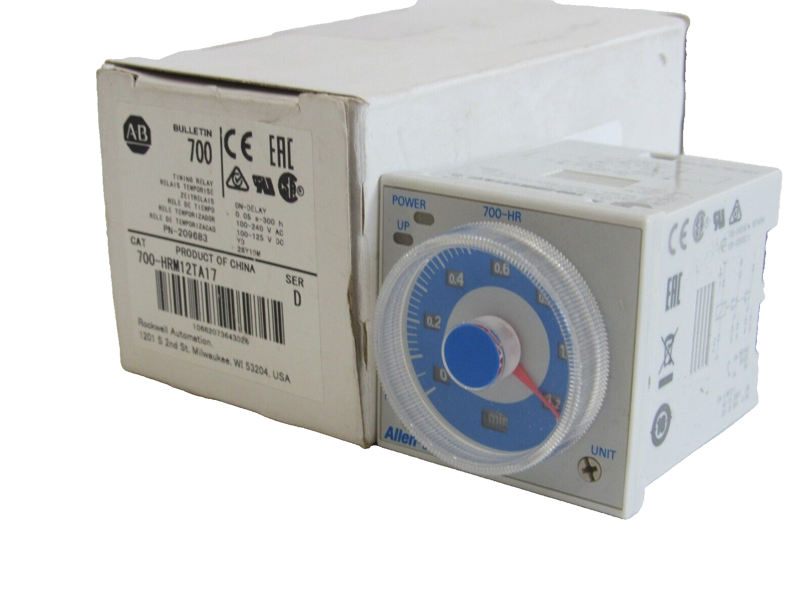 ALLEN BRADLEY 700-HRM12TA17 TIMING RELAY SERIES D 700HRM12TA17 NEW SURPLUS