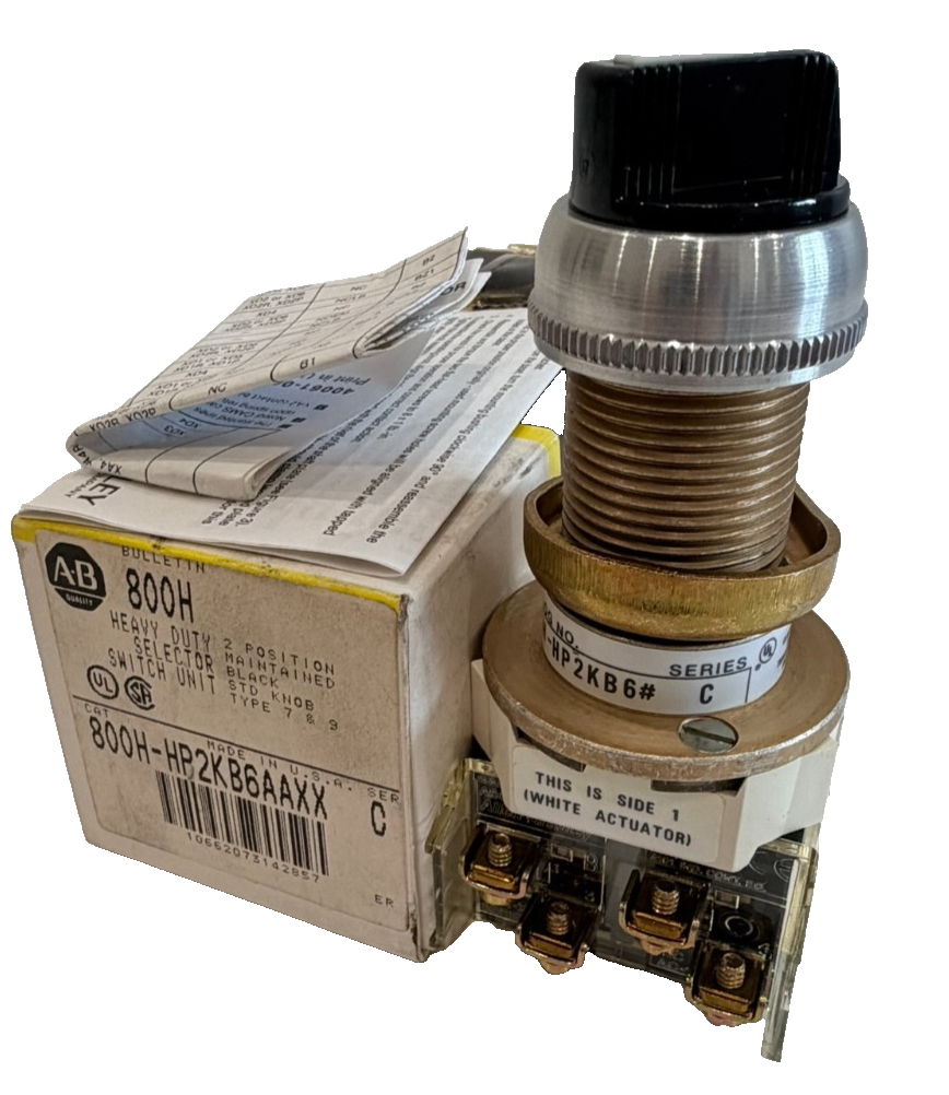 ALLEN BRADLEY 800H-HP2KB6AAXX SELECTOR SWTICH 800HHP2KB6AAXX NEW, SURPLUS