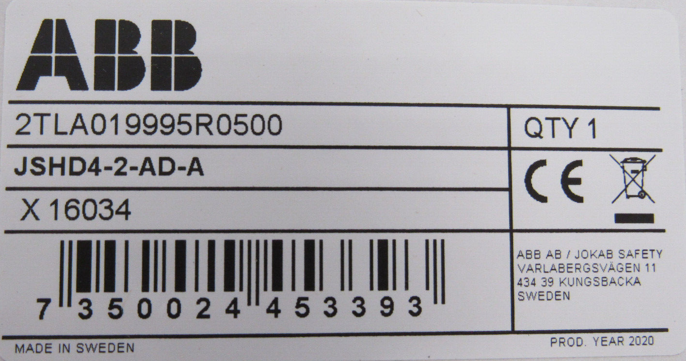 NEW ABB 2TLA019995R0500 THREE POSITION PENDANT JSHD4-2-AD-A - Image 4