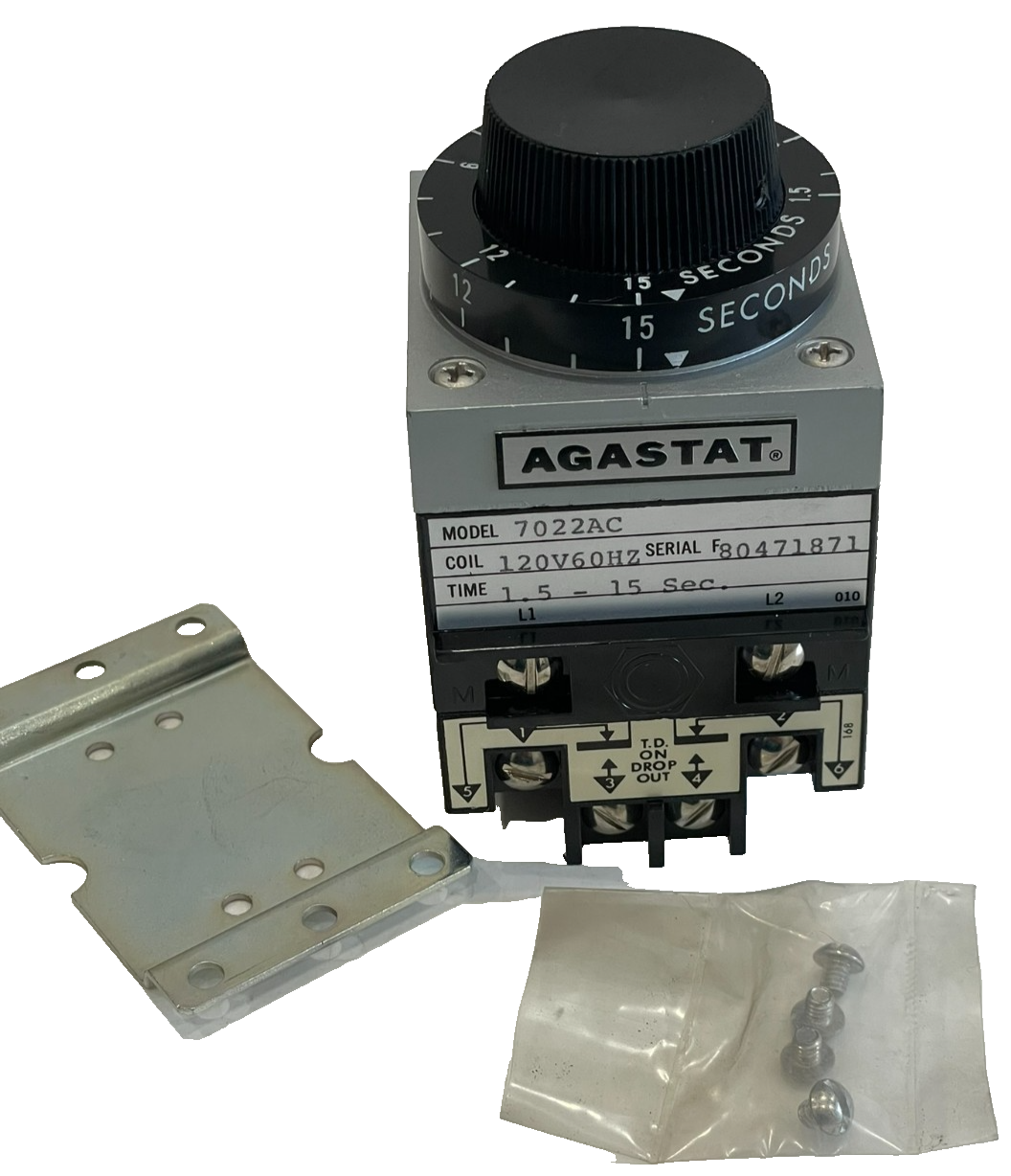 NEW AGASTAT 7022AC TIME DELAY RELAY 120V 60HZ - Image 3