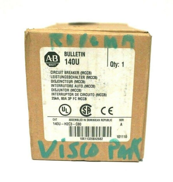 NEW ALLEN BRADLEY 140U-H2C3-C80 CIRCUIT BREAKER SER.A 140UH2C3C80 - Image 4