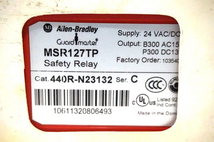 NEW ALLEN BRADLEY 440R-N23132 SAFETY RELAY SER.C 440RN23132 - Image 3