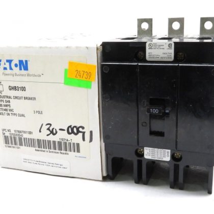 NEW EATON GHB3100 CIRCUIT BREAKER TYPE GHB 100 AMPS