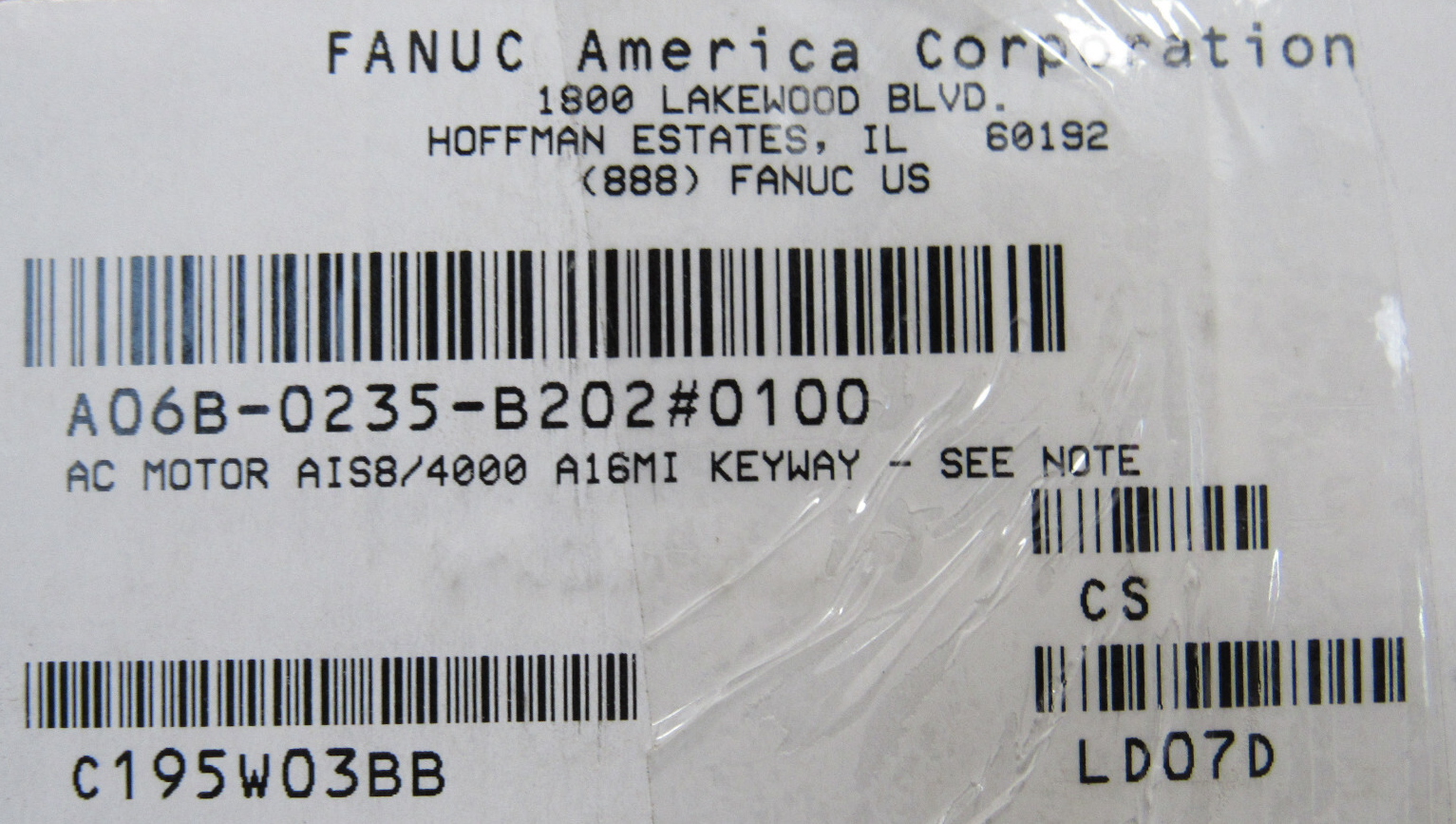 NEW FANUC A06B-0235-B202#0100 SERVO MOTOR A06B0235B2020100 - Image 3