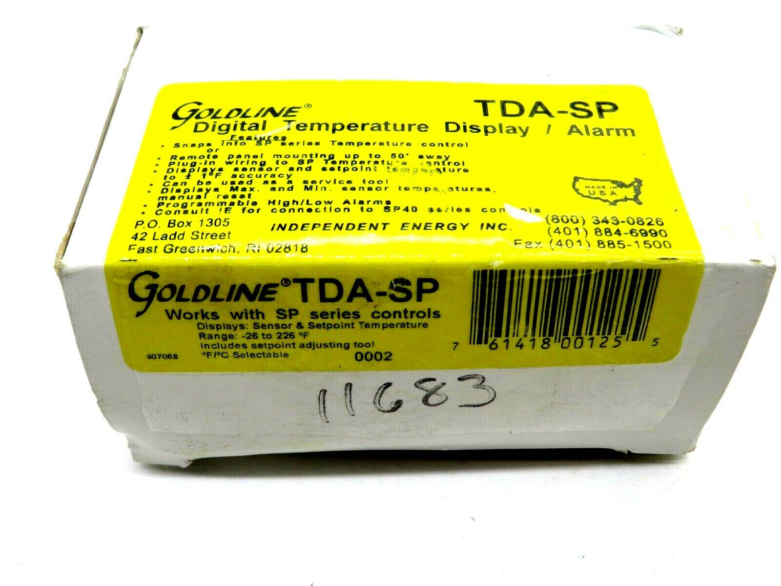 NEW GOLDLINE TDA-SP DIGITAL TEMPERATURE DISPLAY ALARM TDASP - SB ...