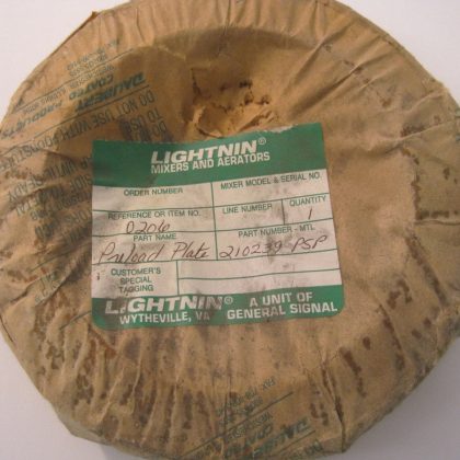 NEW LIGHTNIN 210239  PRELOAD PLATE
