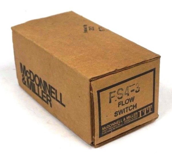 NEW MCDONNELL & MILLER FS4-3 LIQUID FLOW SWITCH FS43
