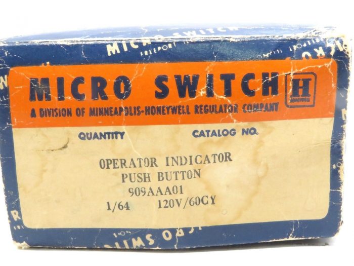 NEW MICRO SWITCH 909AAA01 PUSHBUTTON WITH INDICATOR - Image 5