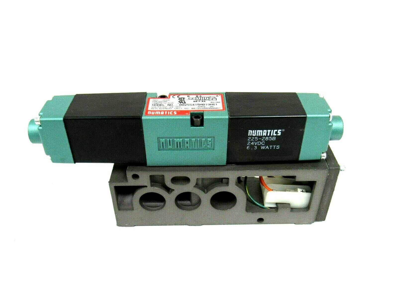 NEW NUMATICS 082SS415M019M61 SOLENOID VALVE 087-040-154 52-1400 - SB ...