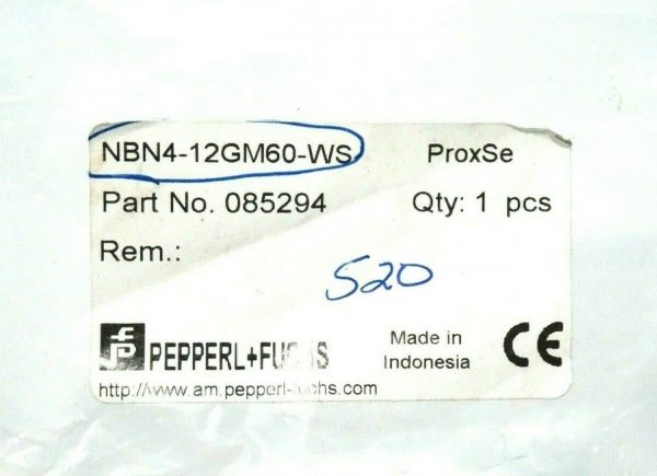 NEW PEPPERL FUCHS NBN4-12GM60-WS PROXIMITY SENSOR 085294 NBN412GM60WS - Image 3