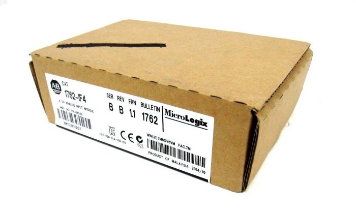 NEW SEALED ALLEN BRADLEY 1762-IF4 ANALOG INPUT MODULE SERIES B REV B 1762IF4